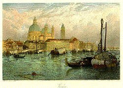 Harbor and Cathedral - Venice