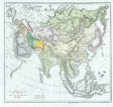 Map Of Kashmir And Surrounding Countries. Large map has several