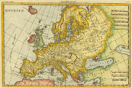 maps of russia and europe. An interesting map of Europe