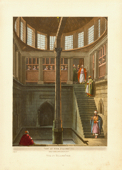 View of the Nilometer Luigi Mayer