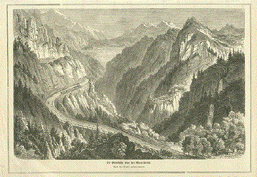 Die Eisenbahn ueber den Mont-Cenis