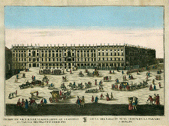 Vista del Palacio Real cerca de la Parada a Berlin.(Stadtschloss in Berlin - City Chateau in Berlin)