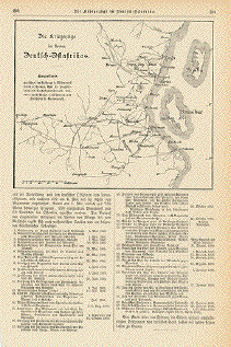Die Kriegszuege im Norden Deutsch Ostafrikas.