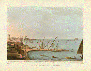 Part of the New City of Alexandria, With the Light HousePartie De La Nouvelle Ville D´Alexandrie