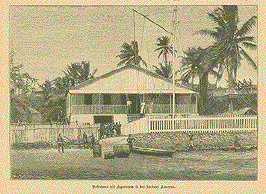 Cameroon - Wohnhaus mit Lagerraum in der Factorei Kamerun.