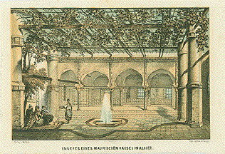 Inneres eines Maurischen Hauses in Algiers