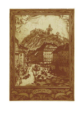 Original-Stahlstich von ca 1880 Graz Österreich Gesamtansicht 