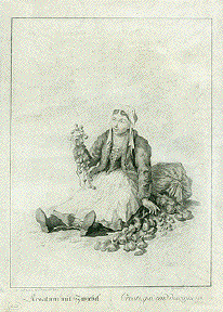 Kroatinn mit Zwiebel Croate, qui vend desiognous