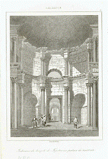 Interieur du temple de Jupiter au palais de Diocletian