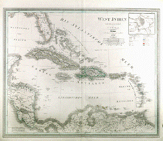 West Indies entworfen und gezeichnet von C.F. Weiland