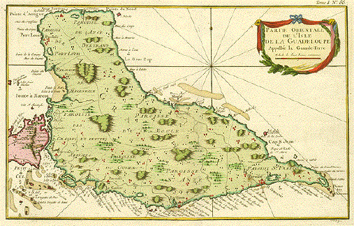 Guadaloupe - Partie Orientale de L'Isle de la Guadaloupe Appellée la Grande-Terre