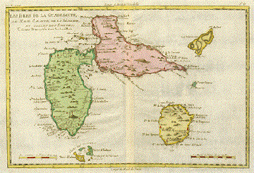 Les Isles de La Guadaloupe de Marie Galante, de La Désirade, et Celles Des Saintes