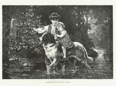 Barque vivant - Chien