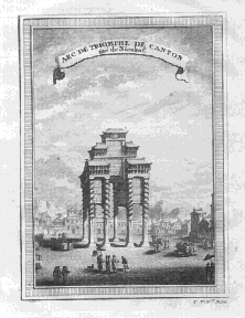 Canton - Arch de Triomphe de Canton tiré de Nieuhof.