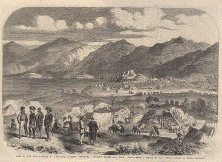Camp of the Sikh Cavalry at Cowloong, Opposite Hong-Kong: Probyn's Horse and Fane's Horse.