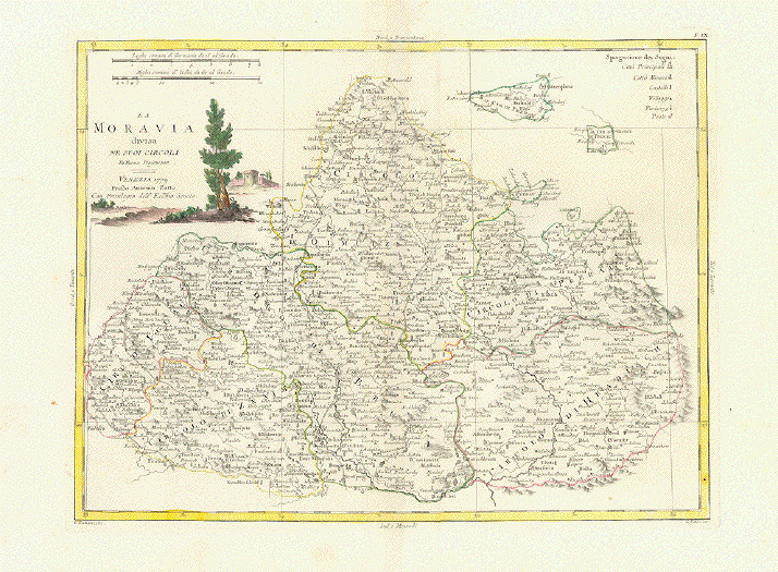 CZECH REPUBLIC MAP - Moravia
