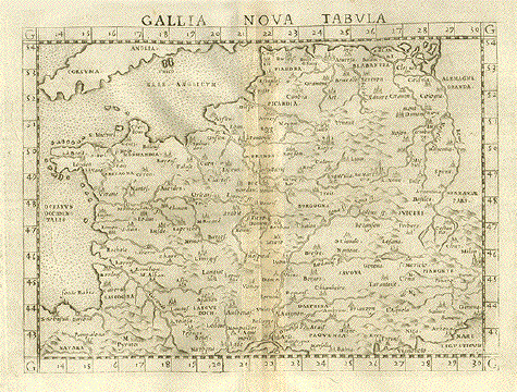 France after a Ptolemy map