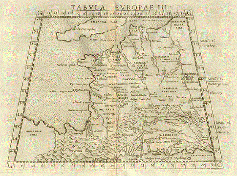 France after a Ptolemy map