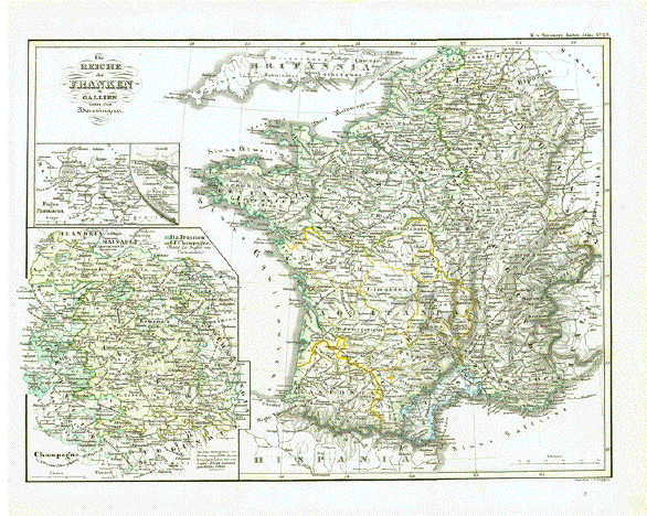 1900 Fontainebleau near Paris, France map. Antique. Château de  Fontainebleau.