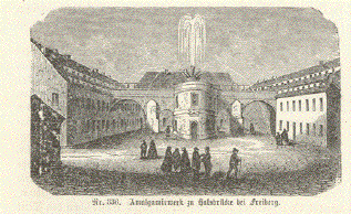 Amalgamirwerk zu Halsbruecke bei Freiberg