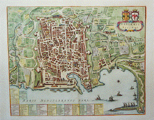 Palermo city Plan from ca 1700.