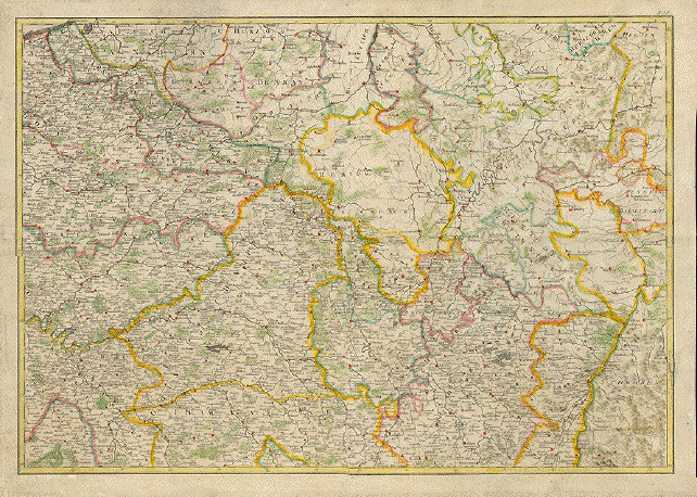 Carte particuliere des environs de Liege, Limbourg, et partie de Luxembourg  . Scale [c. 1:115.000] . [c. 1735]. Eugene Henry Fricx (1644-1730)  XUBAKZL12A8 103, 3/29/12, 1:26 PM, 8C, 7992x10656 (0+0), 100%%%%