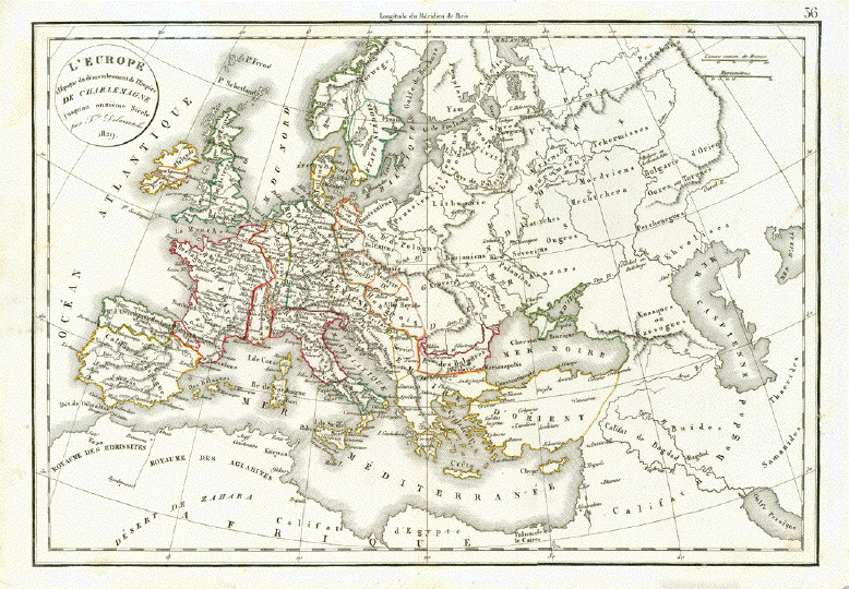 L'Europe a l'Epoque du demembrement  de l'Empire de Charlemagne