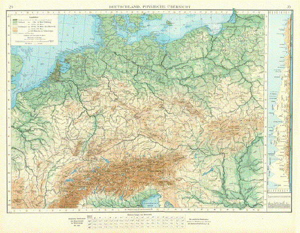 Deutschland, Physische Uebersicht