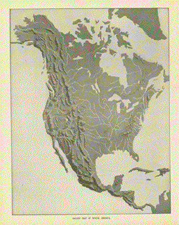 Relief Map of North America