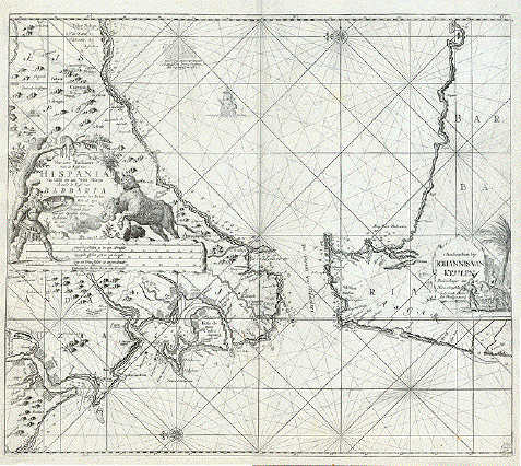 Nieuwe Paskaart van de Kust van Hispania