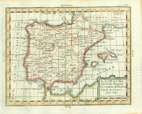 Historic Map - Mapa Dos Reynos De Portugal E Algarve Feita sobre as Me -  Historic Pictoric
