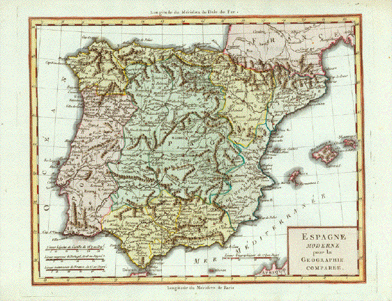 Portugal Map Map of Portugal Old World Map Digital Old 