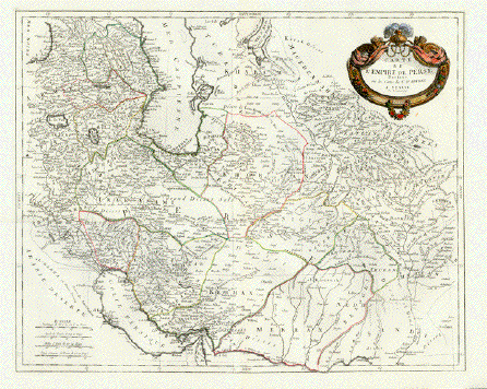 Carte de L'Empire de Perse