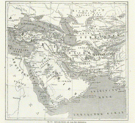 Karte von Arabien und einem Theil Centralasiens
