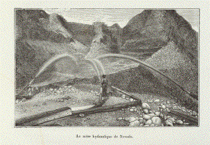 La mine hydraulique de Nevada