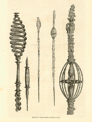 Quenouilles et fuseau - Distaffs and spindles