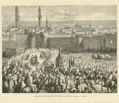 Procession du Mahmal Entrant a Medine