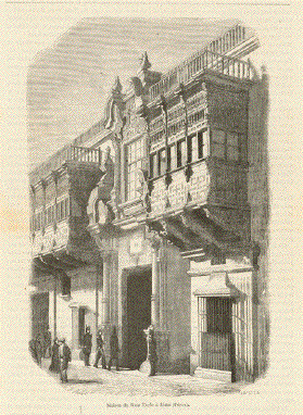 Maison de Ruiz Tagle a Lima (Perou)