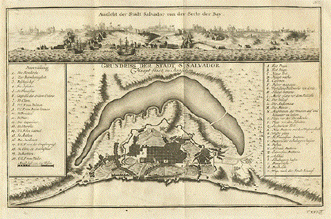 Brazil - Ansicht der Stadt Salvador von der Seite der Bay