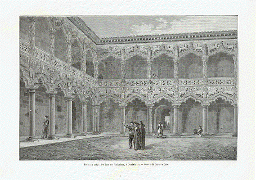 Patio du palais des ducs de l'Infantado, à Guadalajara