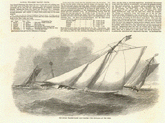 The Royal Thames Yacht Club Match. - The Struggle at the Nore